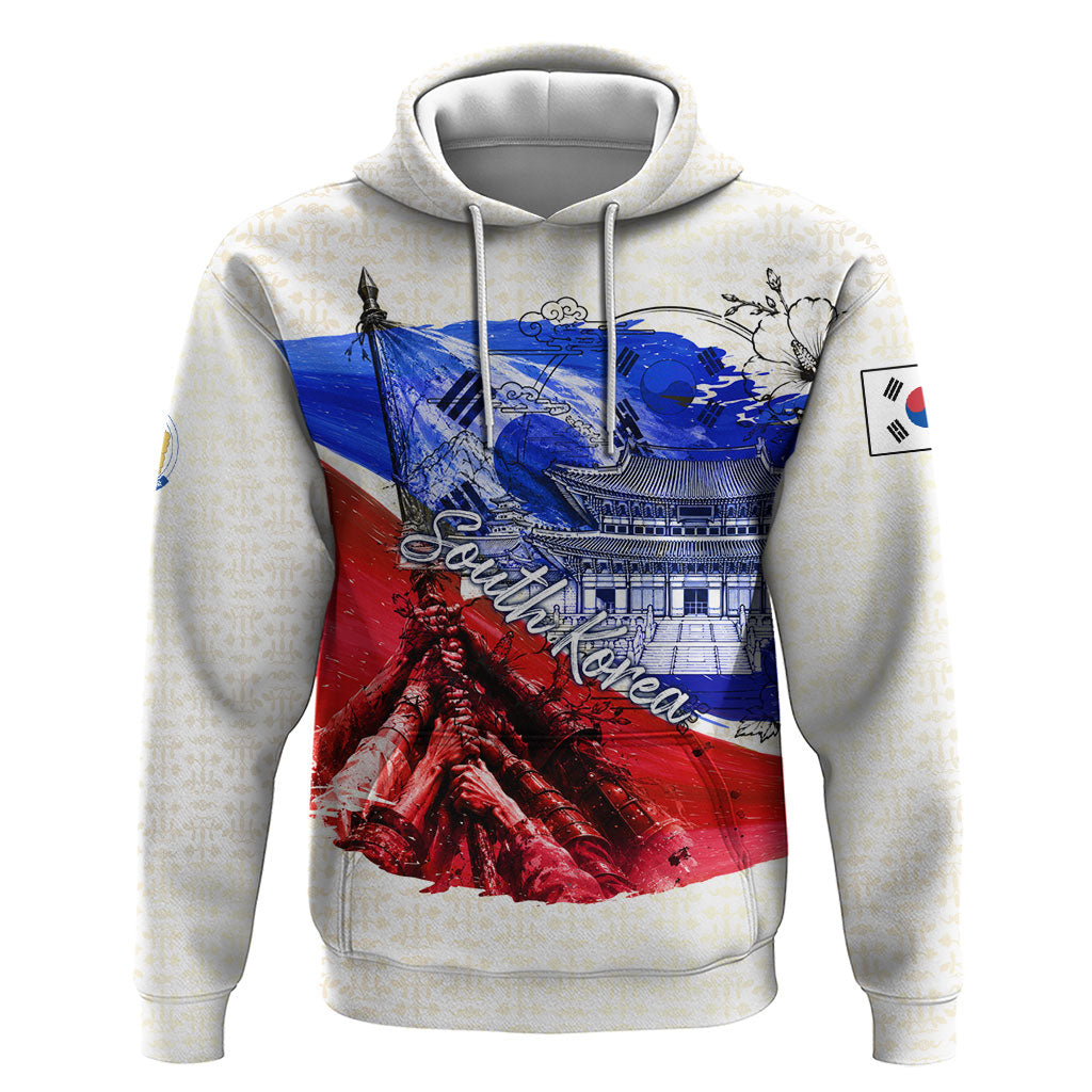 South Korea Flag Day Zip Hoodie Patriotic Cultural Landmarks Map