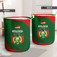 Bolivia Independence Day Laundry Basket Coat Of Arms Libre Y Soberana Heritage Art Broken Chains