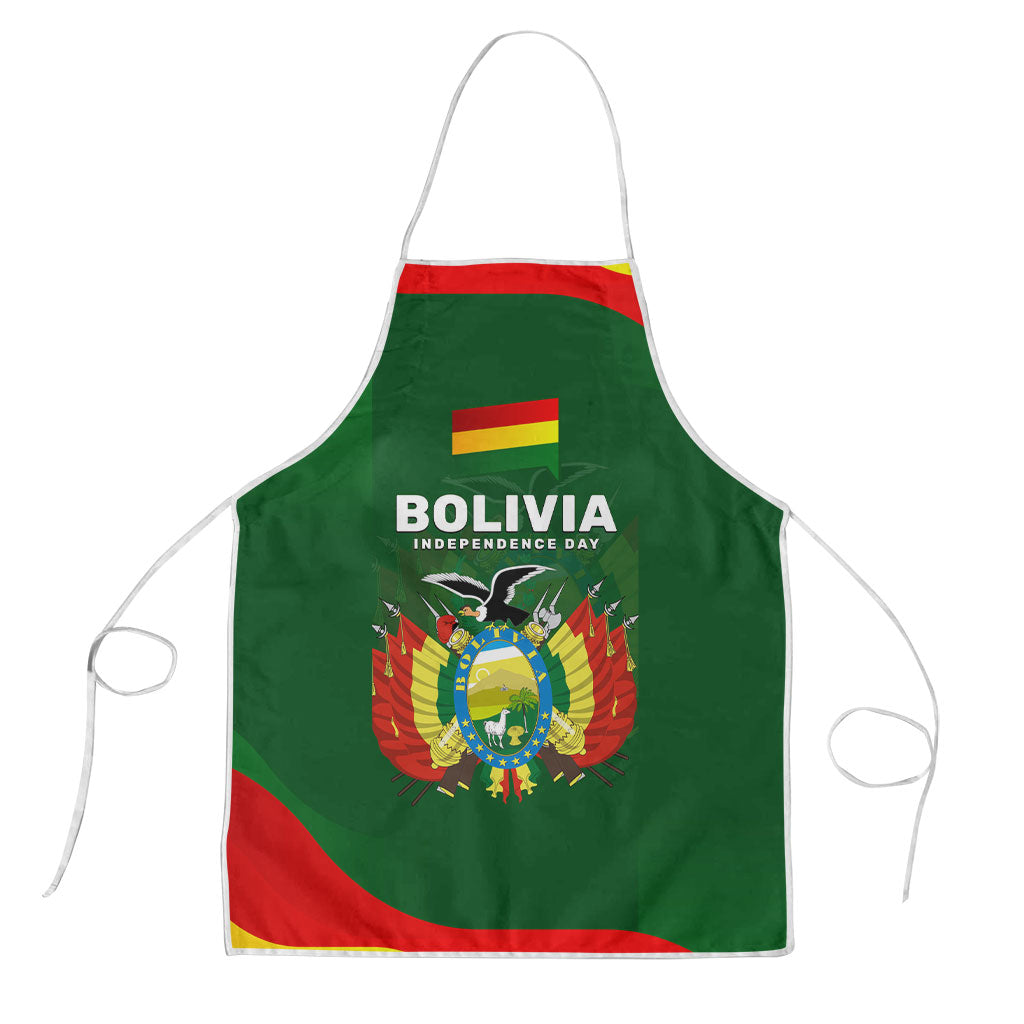 Bolivia Independence Day Apron Coat Of Arms Libre Y Soberana Heritage Art Broken Chains