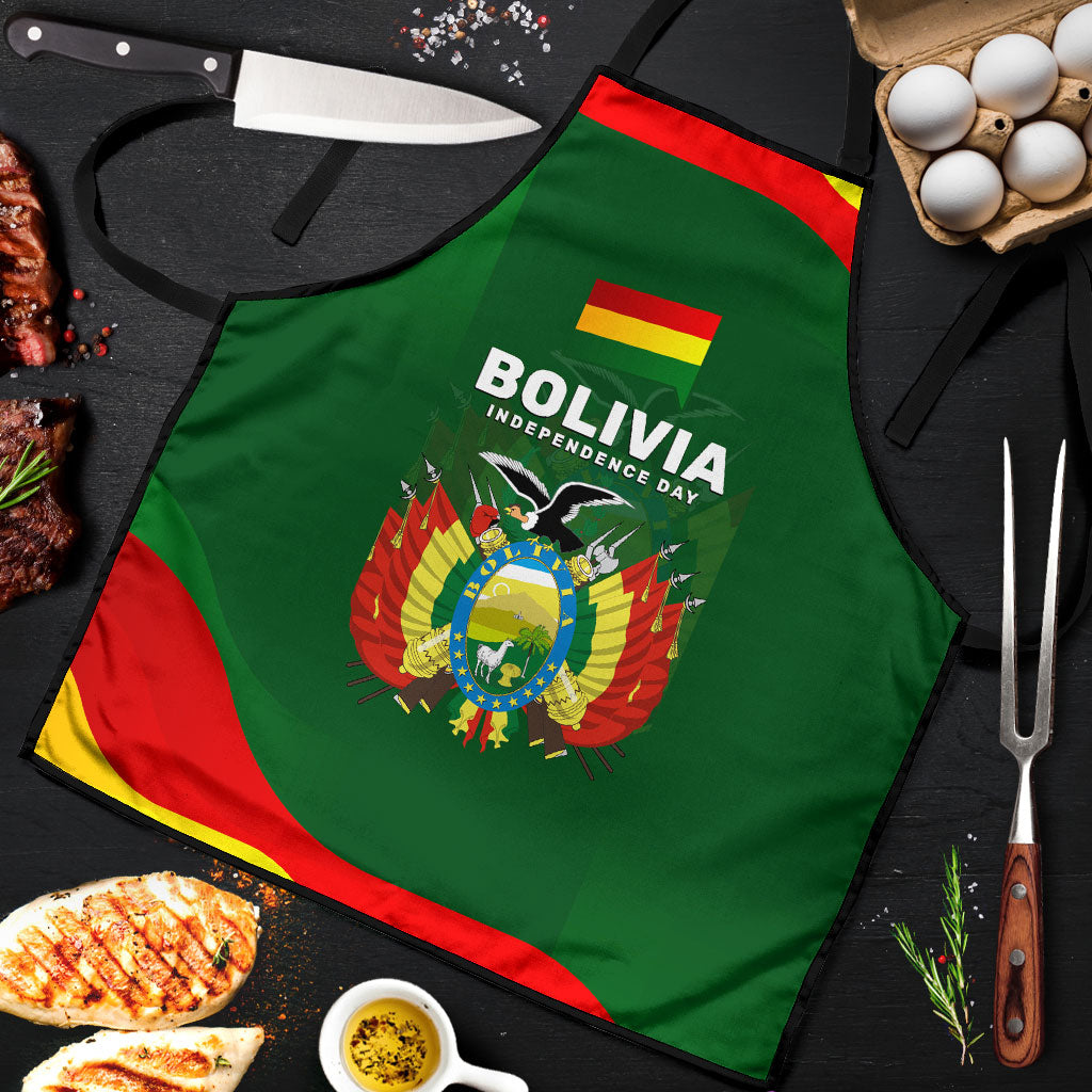 Bolivia Independence Day Apron Coat Of Arms Libre Y Soberana Heritage Art Broken Chains