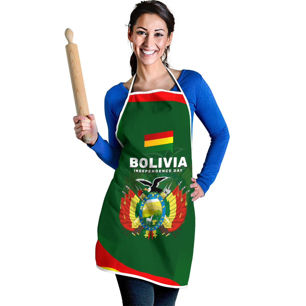 Bolivia Independence Day Apron Coat Of Arms Libre Y Soberana Heritage Art Broken Chains