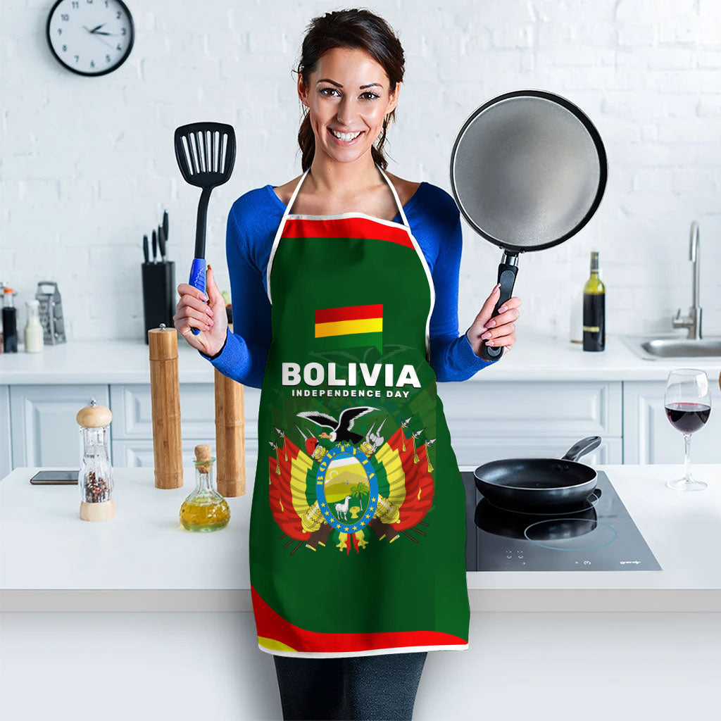 Bolivia Independence Day Apron Coat Of Arms Libre Y Soberana Heritage Art Broken Chains