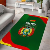 Bolivia Independence Day Area Rug Coat Of Arms Libre Y Soberana Heritage Art Broken Chains