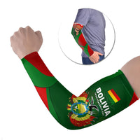 Bolivia Independence Day Arm Sleeves Coat Of Arms Libre Y Soberana Heritage Art Broken Chains