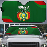 Bolivia Independence Day Auto Sun Shade Coat Of Arms Libre Y Soberana Heritage Art Broken Chains