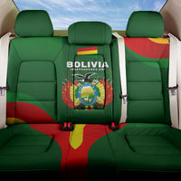 Bolivia Independence Day Back Car Seat Cover Coat Of Arms Libre Y Soberana Heritage Art Broken Chains