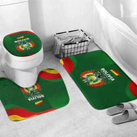 Bolivia Independence Day Bathroom Set Coat Of Arms Libre Y Soberana Heritage Art Broken Chains