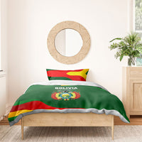 Bolivia Independence Day Bedding Set Coat Of Arms Libre Y Soberana Heritage Art Broken Chains