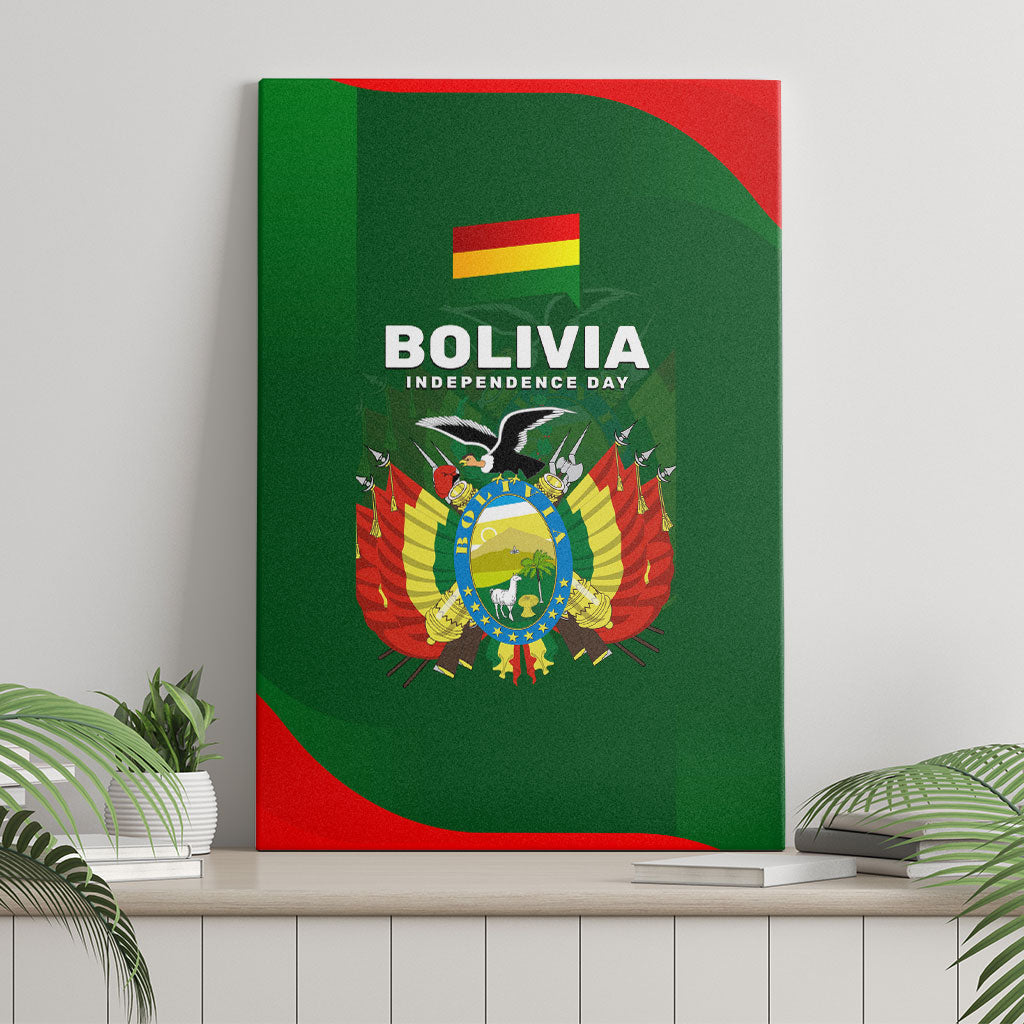 Bolivia Independence Day Canvas Wall Art Coat Of Arms Libre Y Soberana Heritage Art Broken Chains