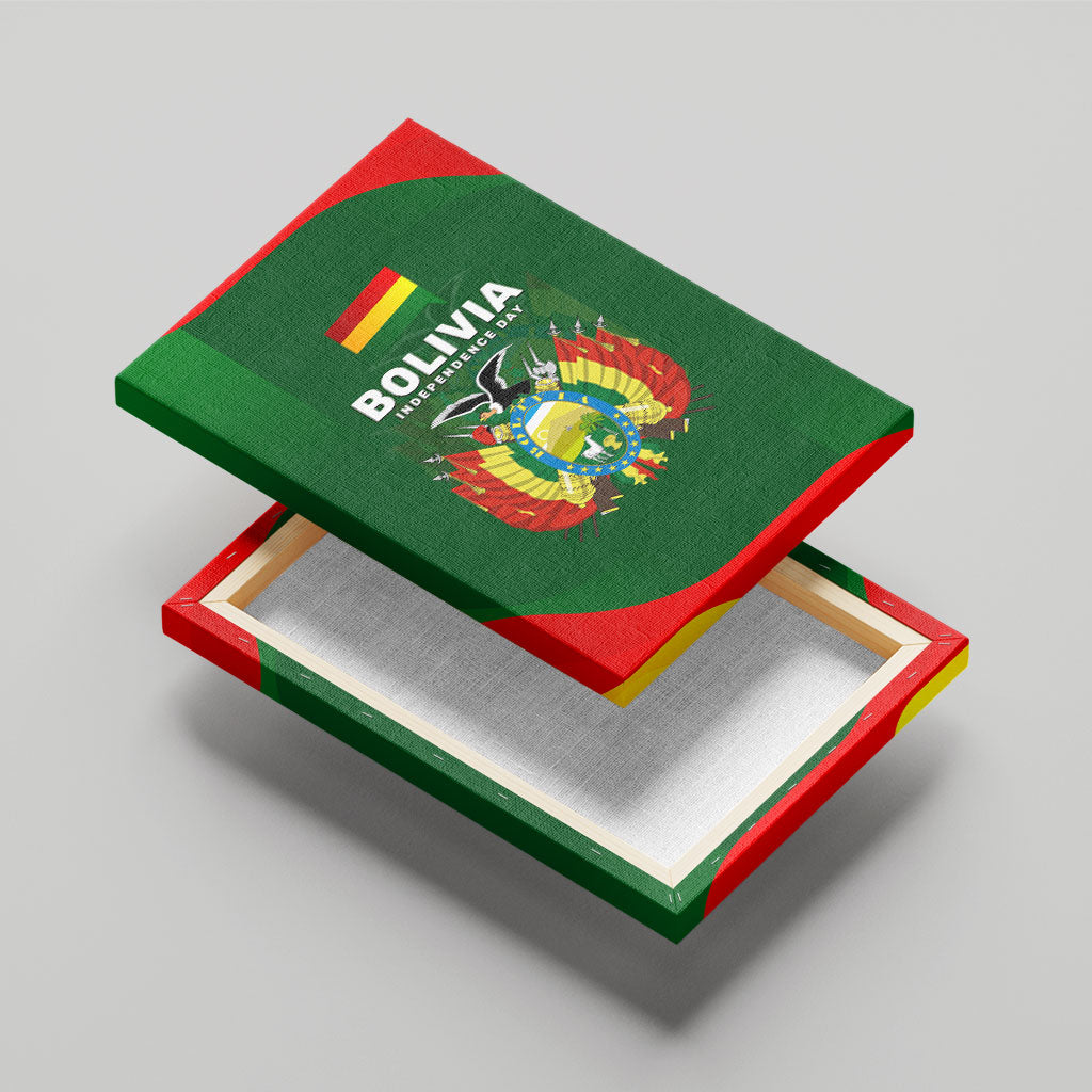 Bolivia Independence Day Canvas Wall Art Coat Of Arms Libre Y Soberana Heritage Art Broken Chains