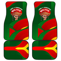 Bolivia Independence Day Car Mats Coat Of Arms Libre Y Soberana Heritage Art Broken Chains