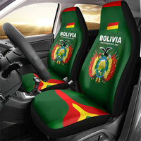 Bolivia Independence Day Car Seat Cover Coat Of Arms Libre Y Soberana Heritage Art Broken Chains