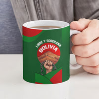 Bolivia Independence Day Ceramic Mug Coat Of Arms Libre Y Soberana Heritage Art Broken Chains