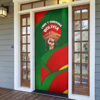 Bolivia Independence Day Door Cover Coat Of Arms Libre Y Soberana Heritage Art Broken Chains