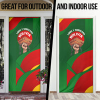 Bolivia Independence Day Door Cover Coat Of Arms Libre Y Soberana Heritage Art Broken Chains