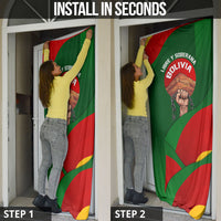 Bolivia Independence Day Door Cover Coat Of Arms Libre Y Soberana Heritage Art Broken Chains