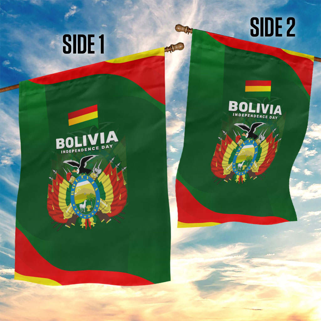 Bolivia Independence Day Garden Flag Coat Of Arms Libre Y Soberana Heritage Art Broken Chains