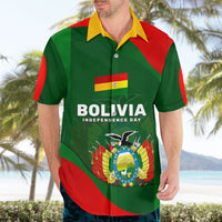 Bolivia Independence Day Hawaiian Shirt Coat Of Arms Libre Y Soberana Heritage Art Broken Chains