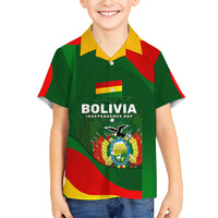 Bolivia Independence Day Hawaiian Shirt Coat Of Arms Libre Y Soberana Heritage Art Broken Chains