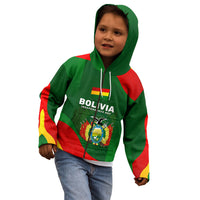 Bolivia Independence Day Kid Hoodie Coat Of Arms Libre Y Soberana Heritage Art Broken Chains