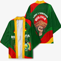 Bolivia Independence Day Kimono Coat Of Arms Libre Y Soberana Heritage Art Broken Chains