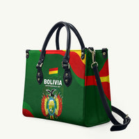 Bolivia Independence Day Leather Bag Coat Of Arms Libre Y Soberana Heritage Art Broken Chains