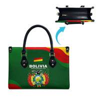Bolivia Independence Day Leather Bag Coat Of Arms Libre Y Soberana Heritage Art Broken Chains