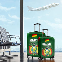 Bolivia Independence Day Luggage Cover Coat Of Arms Libre Y Soberana Heritage Art Broken Chains