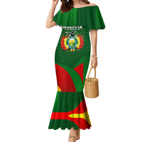 Bolivia Independence Day Mermaid Dress Coat Of Arms Libre Y Soberana Heritage Art Broken Chains