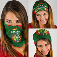 Bolivia Independence Day Neck Gaiter Coat Of Arms Libre Y Soberana Heritage Art Broken Chains
