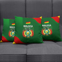 Bolivia Independence Day Pillow Cover Coat Of Arms Libre Y Soberana Heritage Art Broken Chains