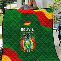 Bolivia Independence Day Quilt Coat Of Arms Libre Y Soberana Heritage Art Broken Chains