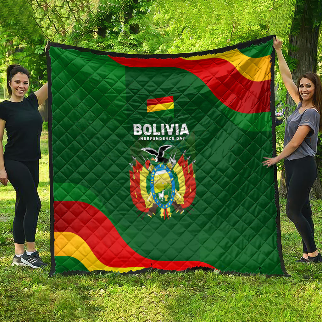Bolivia Independence Day Quilt Coat Of Arms Libre Y Soberana Heritage Art Broken Chains