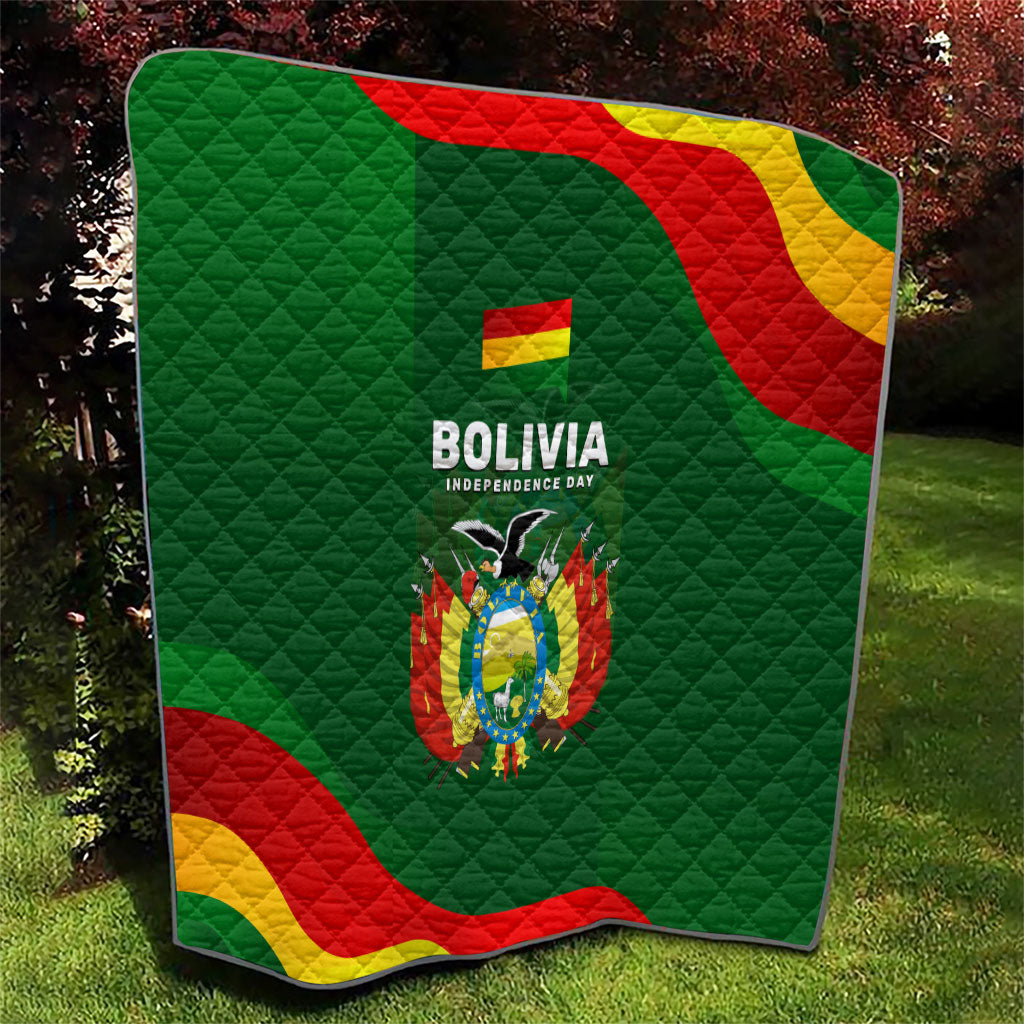 Bolivia Independence Day Quilt Coat Of Arms Libre Y Soberana Heritage Art Broken Chains