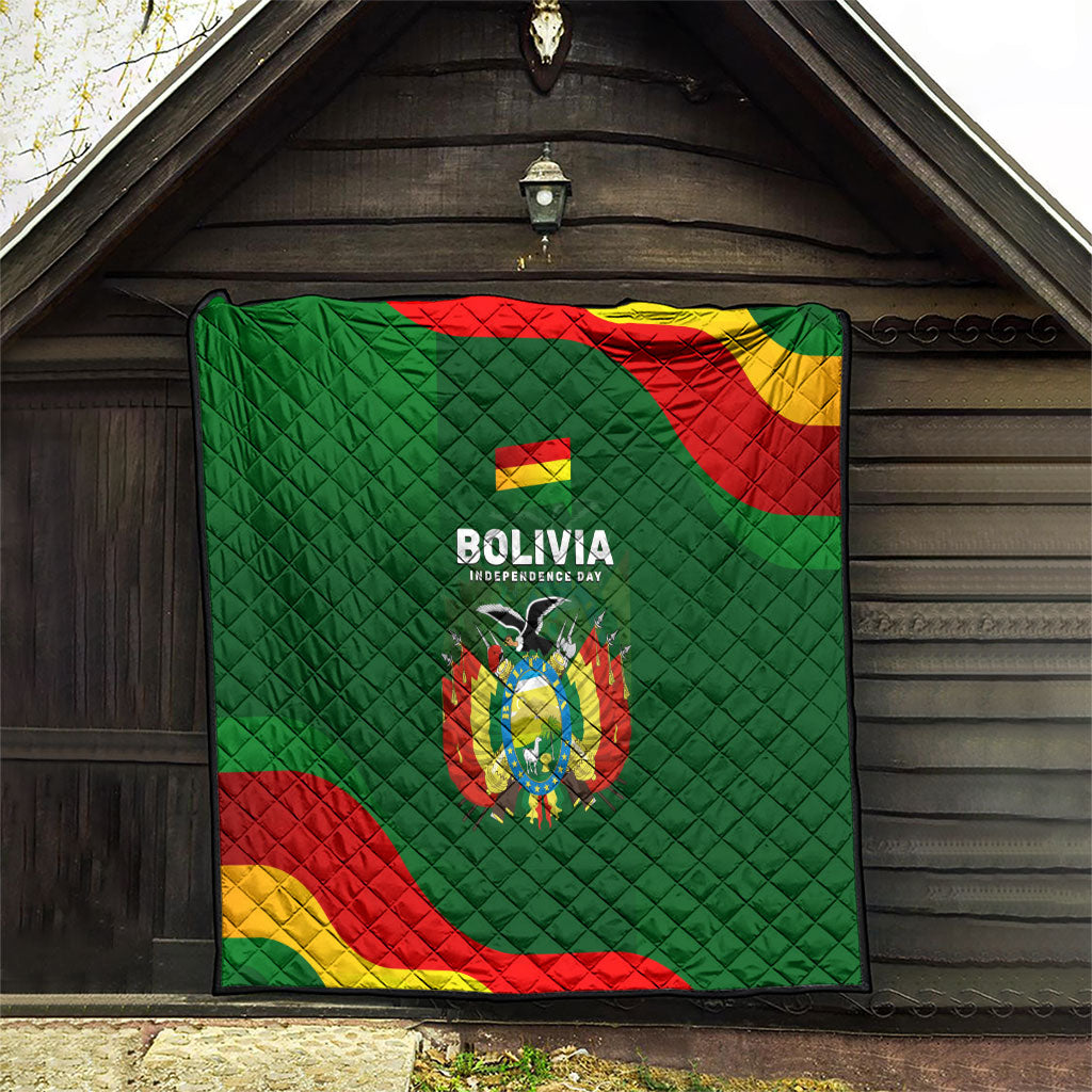 Bolivia Independence Day Quilt Coat Of Arms Libre Y Soberana Heritage Art Broken Chains