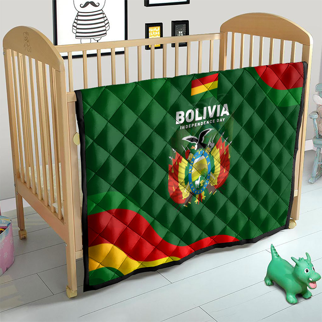 Bolivia Independence Day Quilt Coat Of Arms Libre Y Soberana Heritage Art Broken Chains
