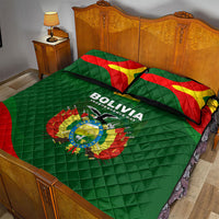 Bolivia Independence Day Quilt Bed Set Coat Of Arms Libre Y Soberana Heritage Art Broken Chains