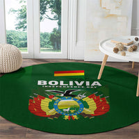 Bolivia Independence Day Round Carpet Coat Of Arms Libre Y Soberana Heritage Art Broken Chains
