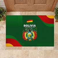 Bolivia Independence Day Rubber Doormat Coat Of Arms Libre Y Soberana Heritage Art Broken Chains