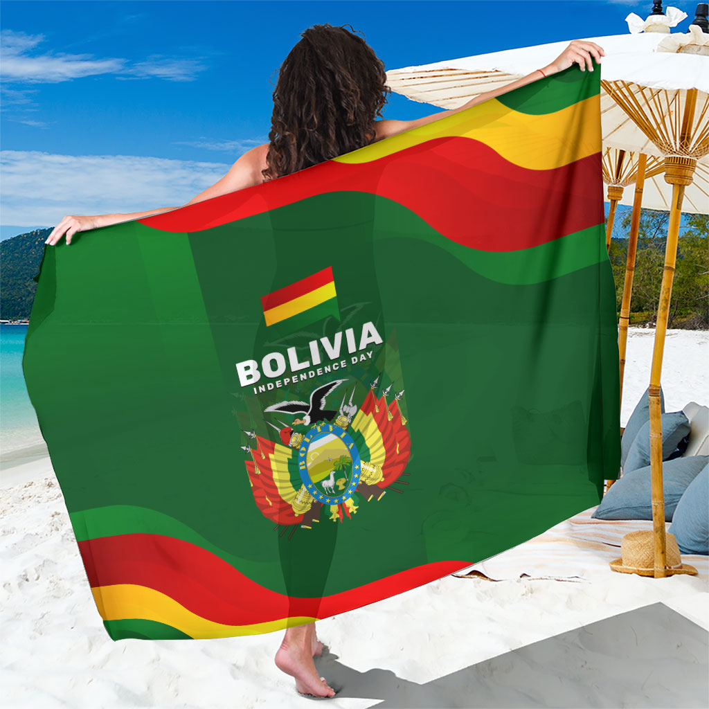 Bolivia Independence Day Sarong Coat Of Arms Libre Y Soberana Heritage Art Broken Chains
