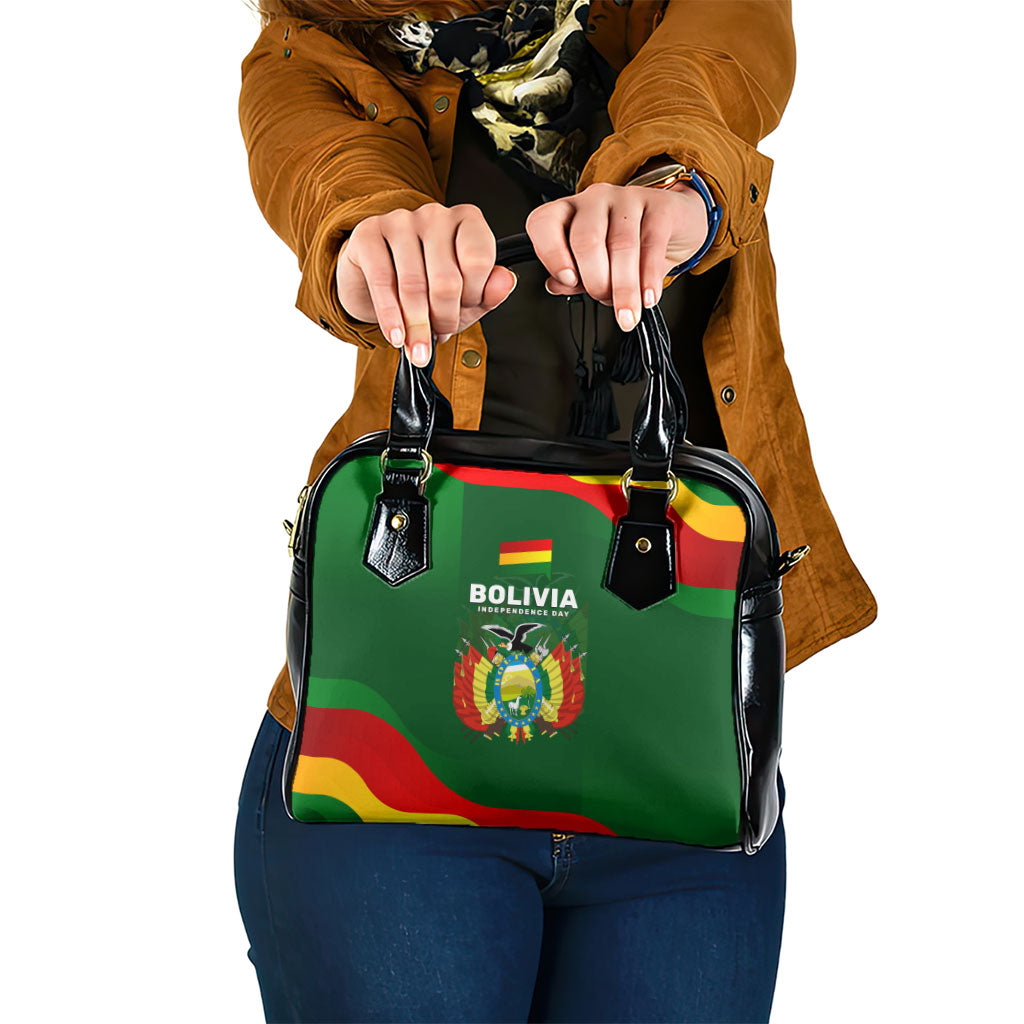 Bolivia Independence Day Shoulder Handbag Coat Of Arms Libre Y Soberana Heritage Art Broken Chains