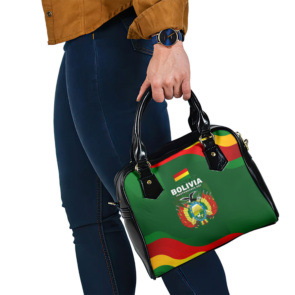 Bolivia Independence Day Shoulder Handbag Coat Of Arms Libre Y Soberana Heritage Art Broken Chains