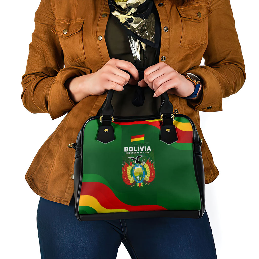 Bolivia Independence Day Shoulder Handbag Coat Of Arms Libre Y Soberana Heritage Art Broken Chains