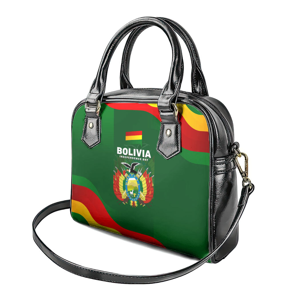 Bolivia Independence Day Shoulder Handbag Coat Of Arms Libre Y Soberana Heritage Art Broken Chains