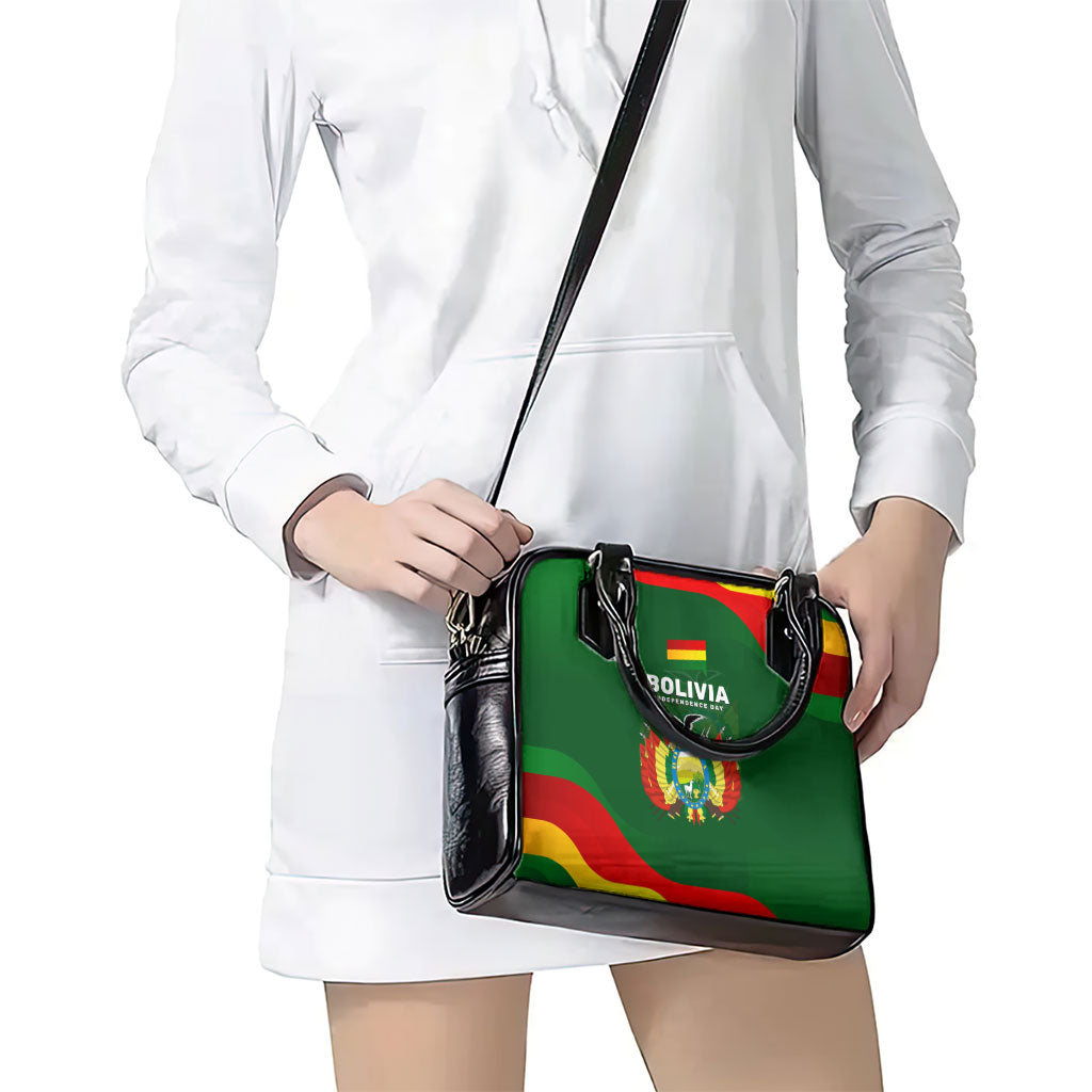 Bolivia Independence Day Shoulder Handbag Coat Of Arms Libre Y Soberana Heritage Art Broken Chains