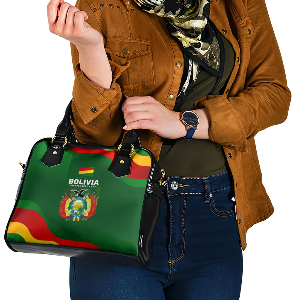 Bolivia Independence Day Shoulder Handbag Coat Of Arms Libre Y Soberana Heritage Art Broken Chains