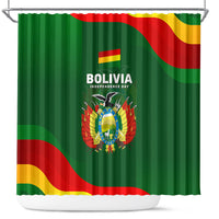 Bolivia Independence Day Shower Curtain Coat Of Arms Libre Y Soberana Heritage Art Broken Chains