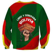 Bolivia Independence Day Sweatshirt Coat Of Arms Libre Y Soberana Heritage Art Broken Chains