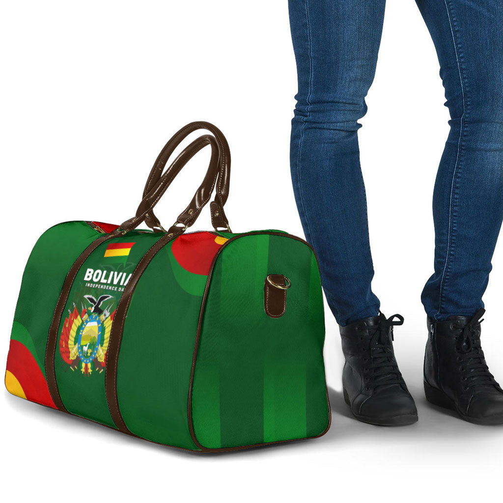 Bolivia Independence Day Travel Bag Coat Of Arms Libre Y Soberana Heritage Art Broken Chains