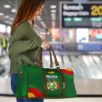 Bolivia Independence Day Travel Bag Coat Of Arms Libre Y Soberana Heritage Art Broken Chains